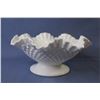 Image 6 : Large Fenton - Ruffled Milk Glass Hobnail Dish