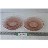 Image 1 : (4) Pink Depression Glass Plates