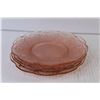 Image 4 : (4) Pink Depression Glass Plates