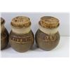 Image 2 : (5) Studio Pottery Spice Jars