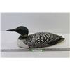 Image 1 : Hand Carved Painted Loon (17" long)