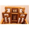 Image 2 : *(2x Bid Price) Wooden Chinese-Themed Armchairs - 19" x 35" High