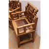 Image 5 : *(2x Bid Price) Wooden Chinese-Themed Armchairs - 19" x 35" High