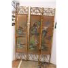 Image 1 : *(3x Bid Price) (3) Oriental-Themed Bamboo Panels - 16" x 72" - (1) has Some Damage