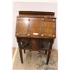 Image 1 : *Mission-Style Antique Drop Leaf Desk - 14" x 26" x 43" High, Some Damage