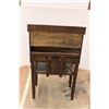 Image 7 : *Mission-Style Antique Drop Leaf Desk - 14" x 26" x 43" High, Some Damage