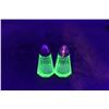 Image 1 : (2) Uranium Glass Salt and Pepper Shakers