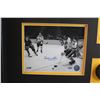 Image 2 : Willie O'Ree Shadowbox with Signed Puck and Certificate of Authenticity - 19 1/4" x 23 1/4"