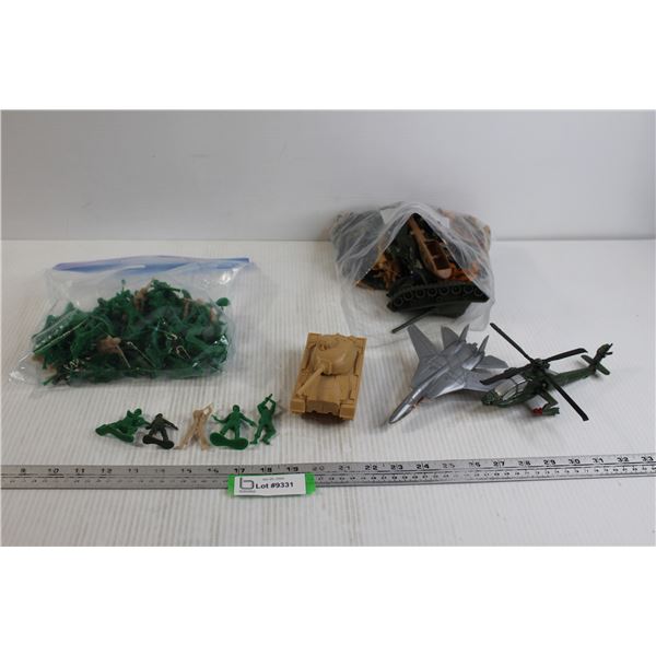 Assorted Army Men and Toys