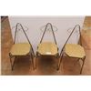 Image 1 : *(3x Bid Price) Mid-century Upholstered Chairs - Chair Backs are 28" Tall