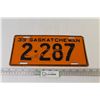 Image 1 : 1939 Saskatchewan License Plate