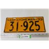 Image 1 : 1933 Saskatchewan License Plate