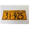 Image 3 : 1933 Saskatchewan License Plate