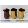 Image 1 : (3) Hand Turned Wooden Cups
