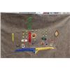 Image 5 : Vintage Boy Scouts Blanket with Patches and Snowshoe Items