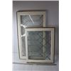 Image 1 : *(2) Leaded Glass Windows - 34x19 and 24x19