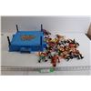 Image 1 : WWE / WWF Wrestling Ring with Assorted Wrestling Action Figures