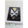 Image 1 : NHL Signed 1970s Goalie Mask Picture with Certificate of Authenticity - 8" x 10"