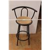 Image 1 : * Metal Bar Stool With Upholstered Seat