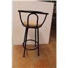 Image 4 : * Metal Bar Stool With Upholstered Seat