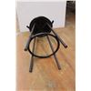 Image 5 : * Metal Bar Stool With Upholstered Seat