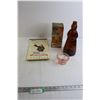 Image 1 : Vintage Doughnut Maker, Pink Bowl, Paper 1924 Calendar, Lady Glass Bottle