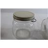 Image 2 : (2) Vintage Glass Jars