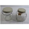 Image 4 : (2) Vintage Glass Jars