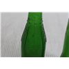 Image 3 : (2) Green Glass Pop Bottles