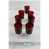 Image 1 : (7) Red Goblets