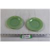 Image 1 : (2) Fire-King Jadeite Saucers