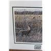 Image 2 : 1995 Paul Rankin Deer Framed Print - 26" x 21"