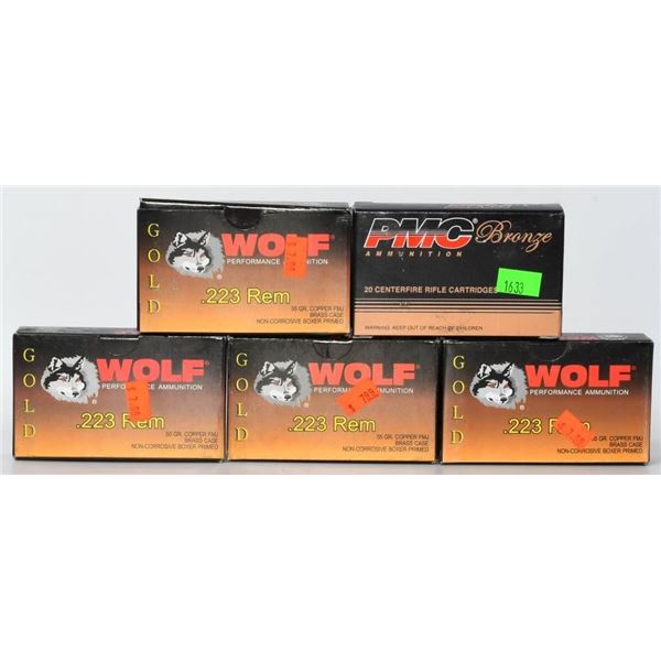 100 Rounds Of .223 Remington Ammunition