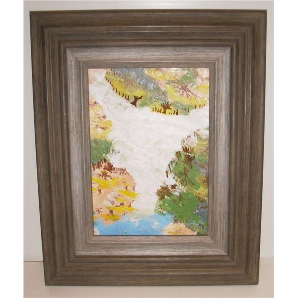 Original painting Nature's Fans by LangdonArt-IMAGINATION-peinture originale Éventails de la Nature