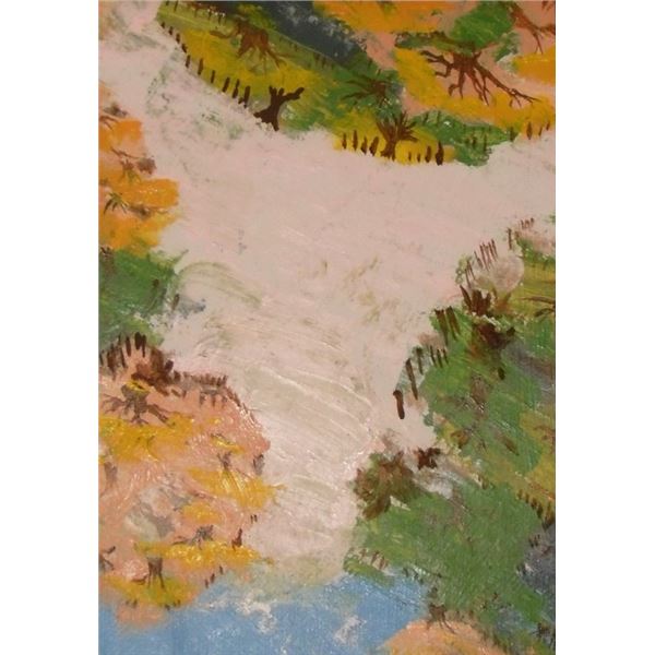 Original painting Nature's Fans by LangdonArt-IMAGINATION-peinture originale Éventails de la Nature