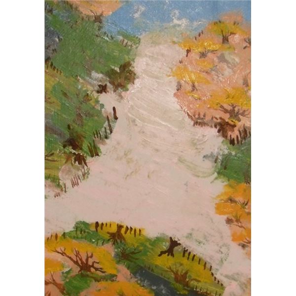 Original painting Nature's Fans by LangdonArt-IMAGINATION-peinture originale Éventails de la Nature