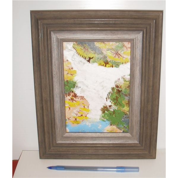 Original painting Nature's Fans by LangdonArt-IMAGINATION-peinture originale Éventails de la Nature