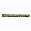 Image 1 : Antique Victorian 14K Yellow Gold Green Tourmaline Pearl Milgrain Bar Brooch Pin