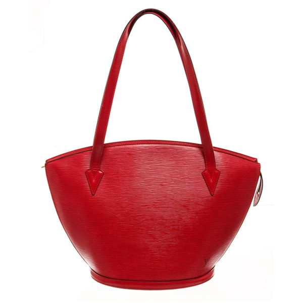 Louis Vuitton Red Epi Leather Saint Jacques Shoulder Bag