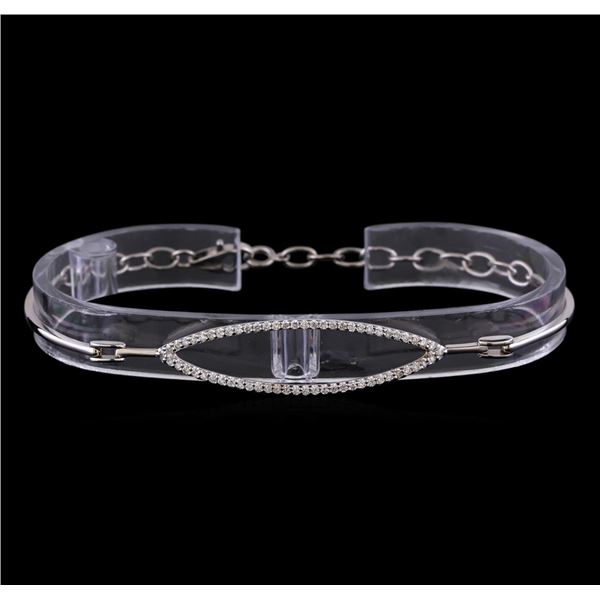 0.40 ctw Diamond Bracelet - 14KT White Gold