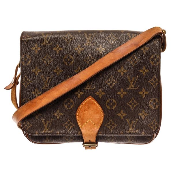 Louis Vuitton Brown Monogram Canvas Cartouchiere GM Messenger Bag