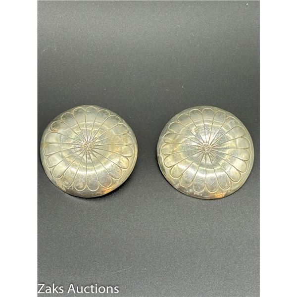 ROUND STERLING EARRINGS