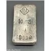 Image 1 : ANTIQUE 10 OZ JOHNSON MATTHEY BAR