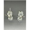 Image 2 : TWO SWAROVOSKI CRYSTAL CATS