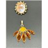 ANTIQUE BROOCH & 925 AMVER PENDANT