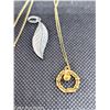 Image 2 : GOLD FILLED NECKLACE WITH STERLING PENDANT
