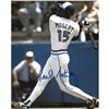 Image 1 : Lloyd Moseby Autographed Toronto Blue Jays 8X10 Photo FOZEN POND