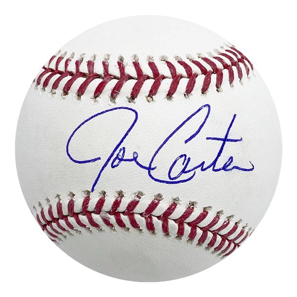 JOE CARTER SIGNED BASEBALL FROZEN POND COA