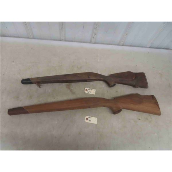 2 Wood Rifle Stocks 