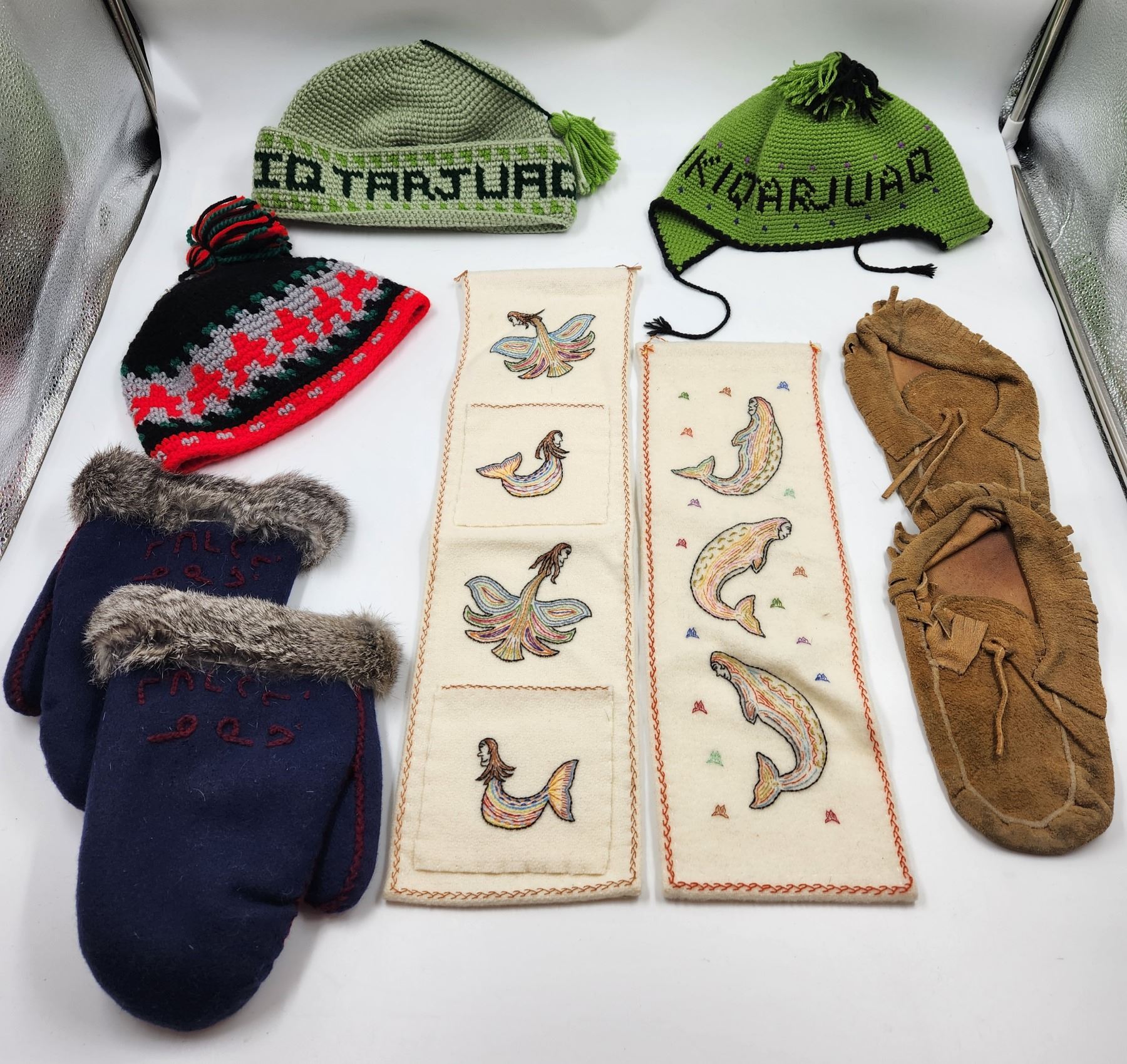 Inuit Handcrafted Items and Moccasins